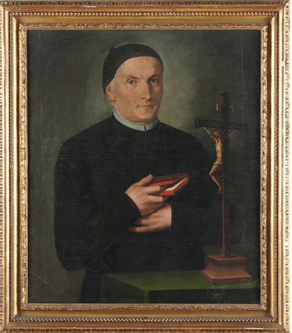 Scuola del XVIII secolo Ritratto di sacerdote