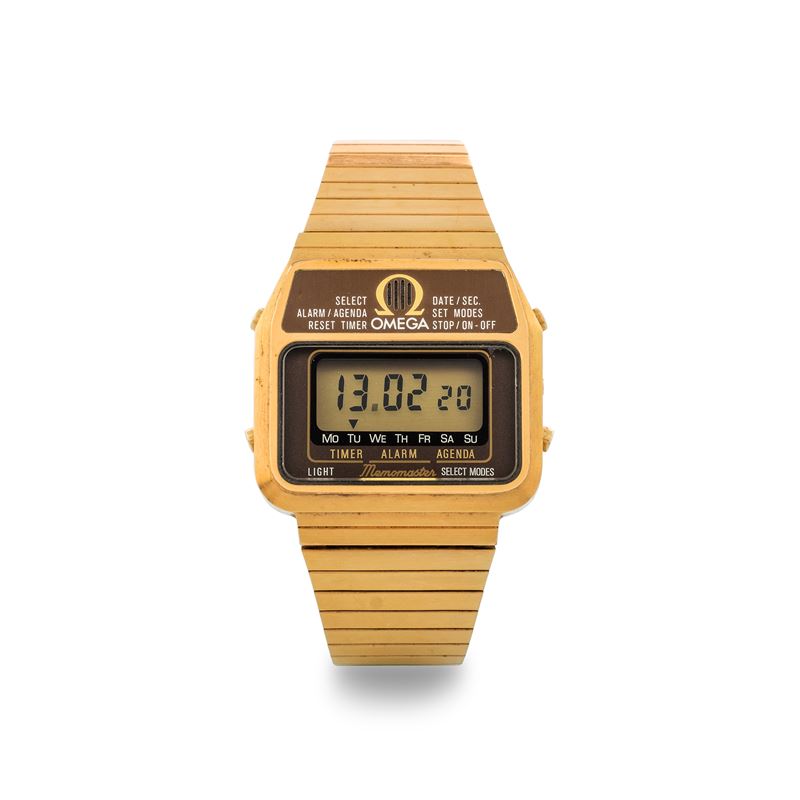 Omega : Memomaster in laminated steel with LED display, circa 1978  - Auction Watches - Cambi Casa d'Aste