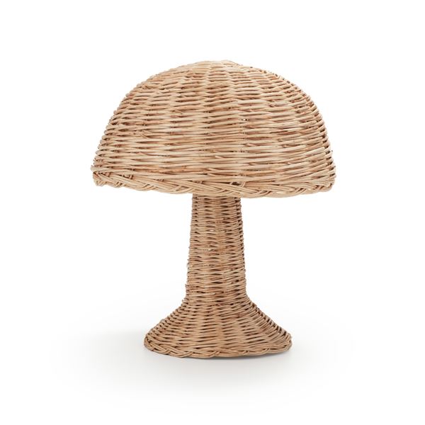Struttura per lampada da tavolo in midollino, XX secolo