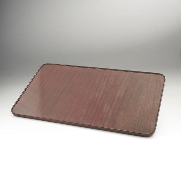 Grande vassoio in palissandro, Prod. Ebanisteria Angelo De Baggis, XX secolo