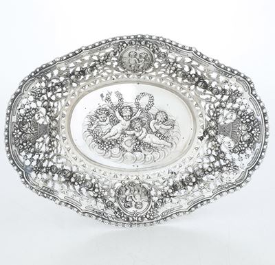 Centrotavola in argento fuso, Hanau XIX-XX secolo
