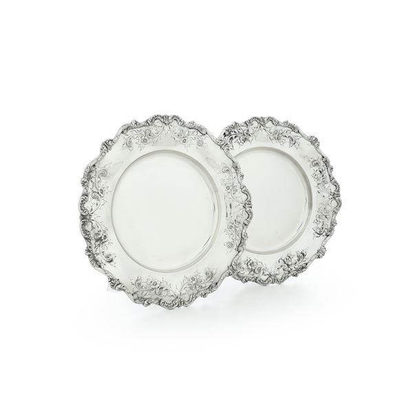 Coppia di piatti. J.E. Caldwell & Co, Philadelphia, USA XX secolo