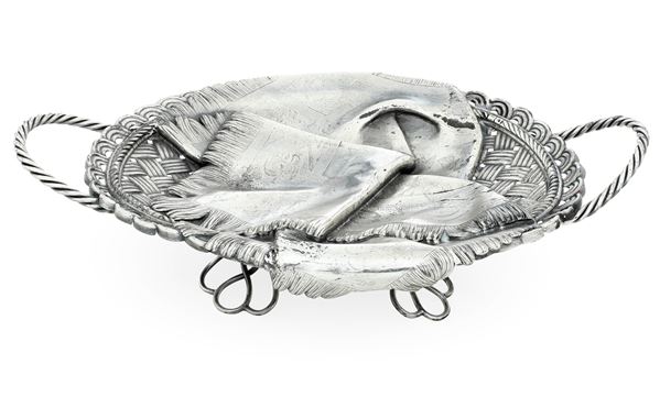 Vassoio. Mosca 1888, assaggiatore Viktor Savinkov, Argentiere Pavel Ovchinnikov 