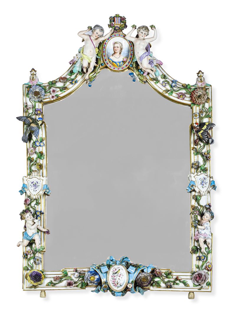 Specchiera. Probabilmente Turingia, XIX-XX secolo   - Asta Dimore Italiane - Cambi Casa d'Aste