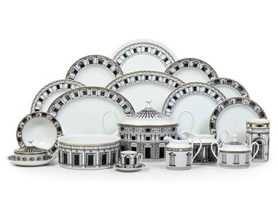 Raro Servizio da Tavola Fornasetti “palladiana”germania, Manifattura Rosenthal, 1970 - 1979design...