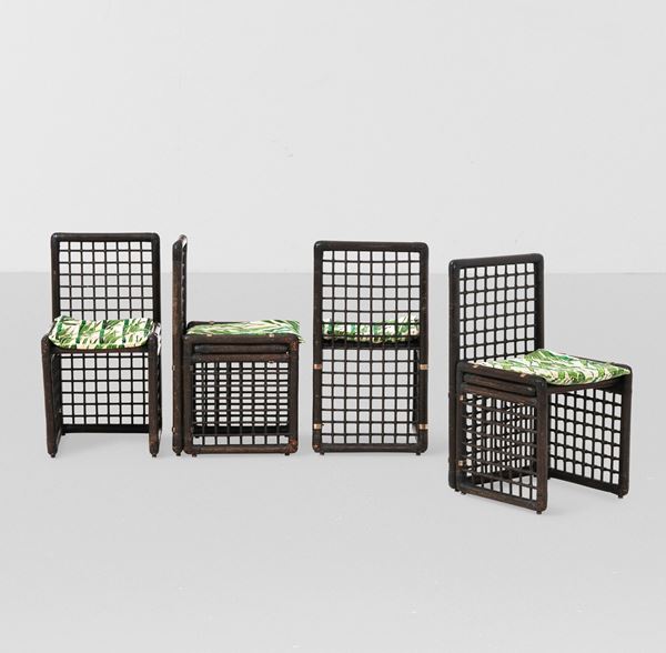 Afra e Tobia Scarpa - Quattro sedie della serie Basilian