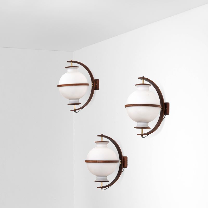 Goffredo Reggiani : Tre lampade a parete  - Auction Design - Cambi Casa d'Aste
