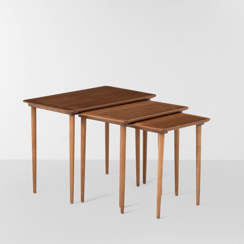 Torpe Mobelfabrik : Tre tavoli bassi sovrapponibili  - Auction Design - Cambi Casa d'Aste