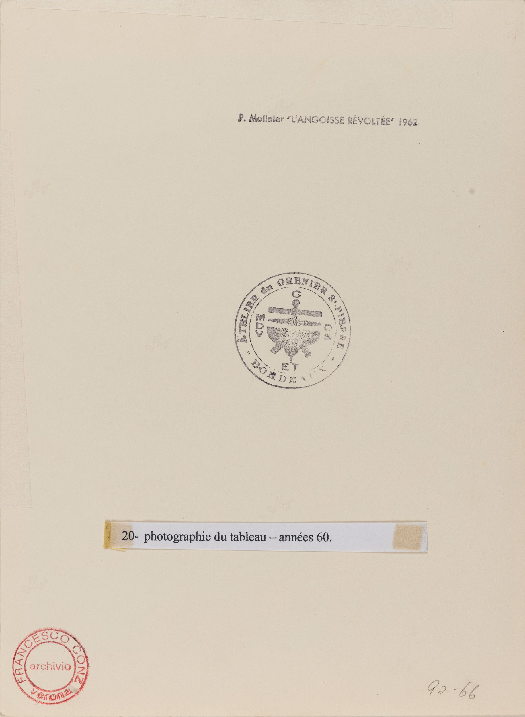 Pierre Molinier - L’angoise Revoltee