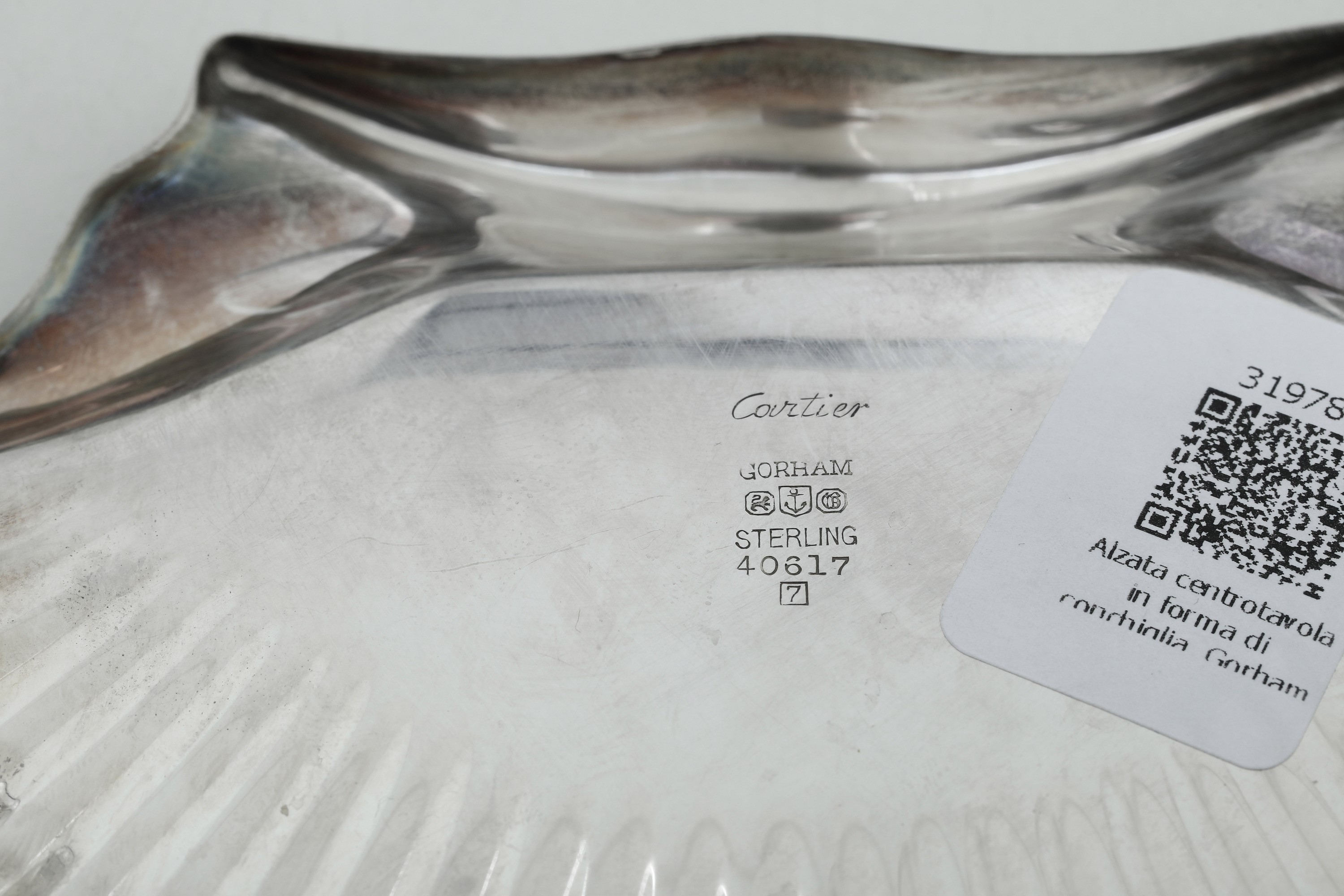 Centrotavola a Conchiglia. Gorham, Usa XX Secolo per Cartier