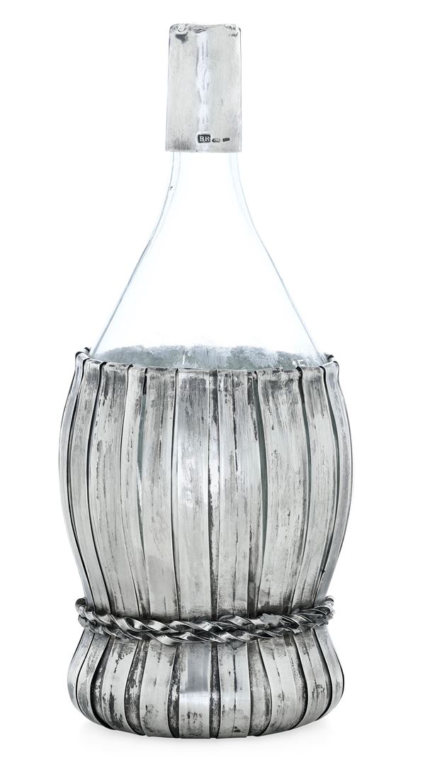 Fiasca. Argenteria italiana del XX secolo, argentiere Brandimarte, Firenze