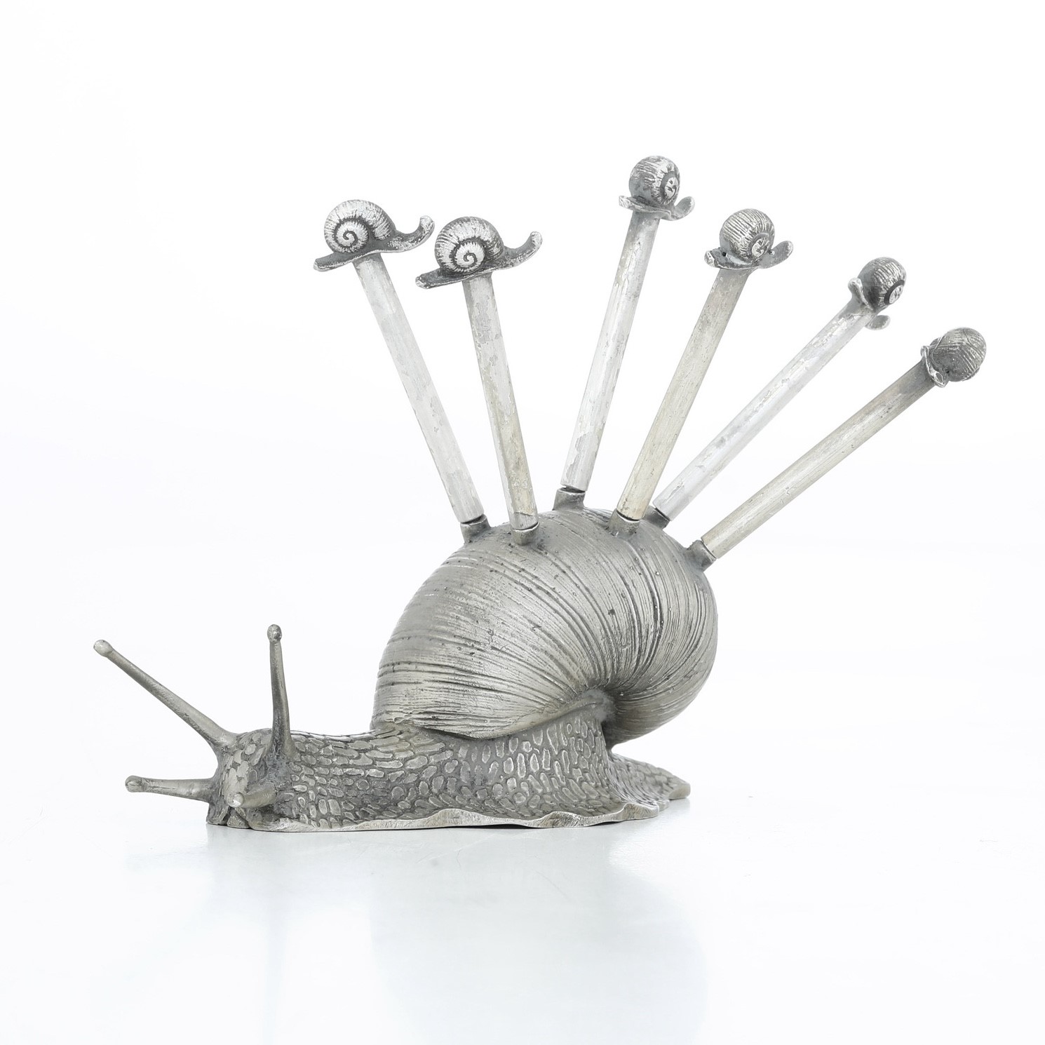 Forchettine per Escargot. Argenteria Italiana del XX Secolo, Argentiere Cesa, Alessandria