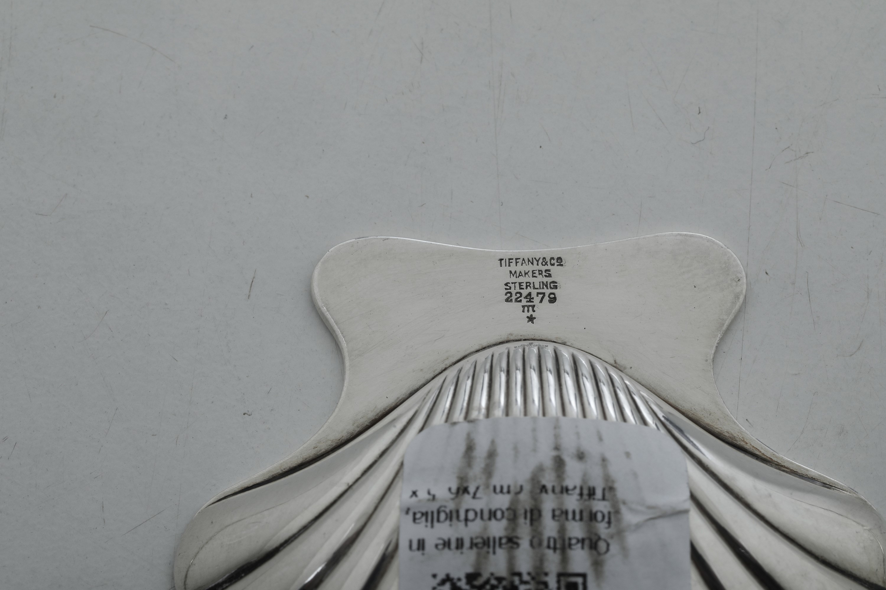 Quattro Saliere a Conchiglia. Usa, Tiffany, XX Secolo