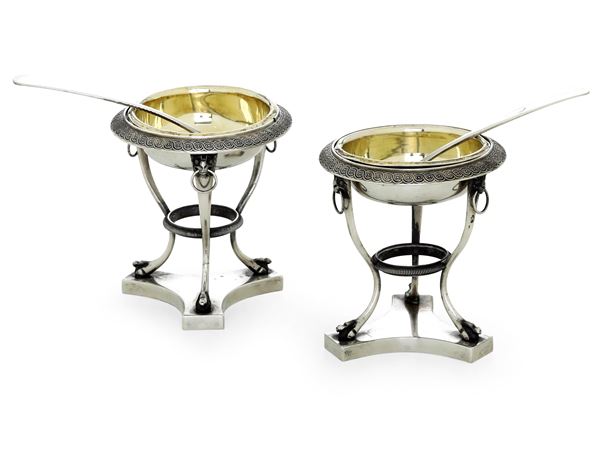 Coppia di saliere. Firenze XIX secolo