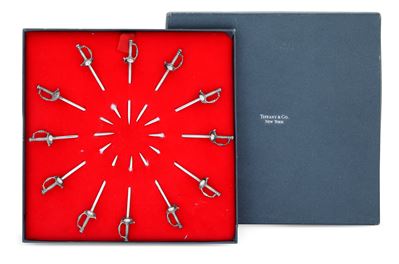 12 Cocktail Sticks. Usa, Tiffany & Co. XX Secolo