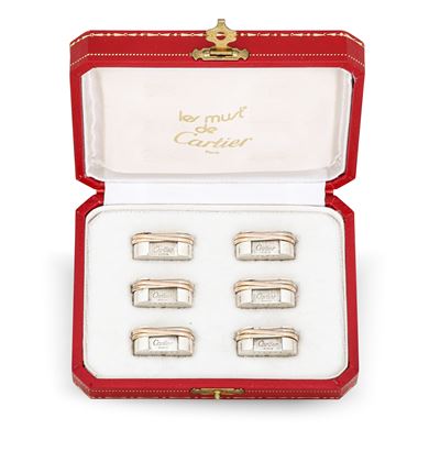 Sei Segnaposto. Maison Cartier "collezione Trinity" Parigi, XX-XXI Secolo