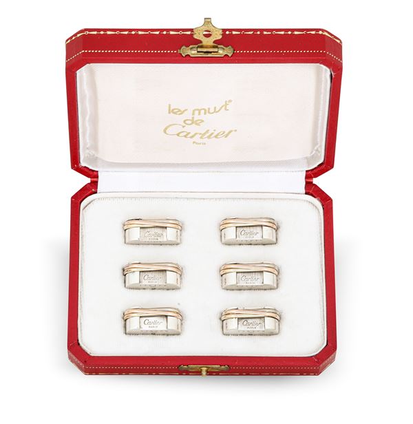 Sei segnaposto. Maison Cartier "Collezione Trinity" Parigi, XX-XXI secolo