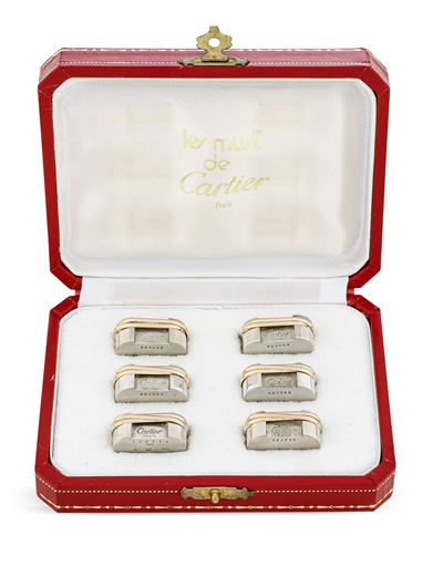 Sei Segnaposto. Maison Cartier "collezione Trinity" Parigi, XX-XXI Secolo