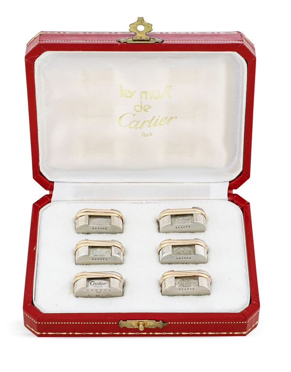 Sei segnaposto. Maison Cartier "Collezione Trinity" Parigi, XX-XXI secolo