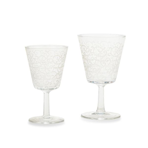 Servizio di calici, XX secolo.