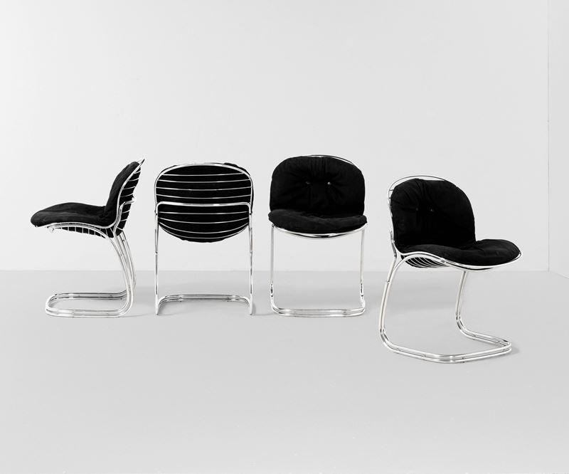 Gastone Rinaldi : Quattro sedie mod. Sabrina  - Auction Design - Cambi Casa d'Aste