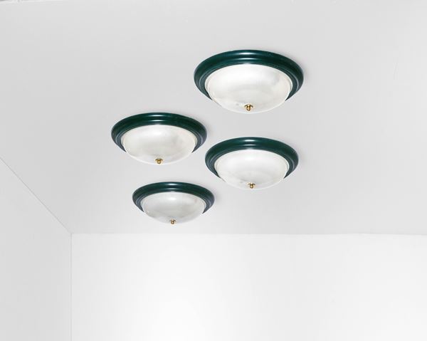 Quattro lampade a plafone o a parete