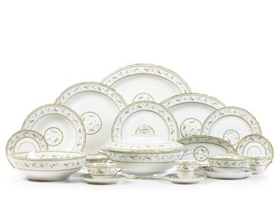 Servizio da Tavola “artois Verde"limoges, Manifattura Bernardaud, Seconda Metà del XX Secolo