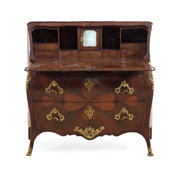 Cassettone a ribalta Luigi XV. Genova, XVIII secolo