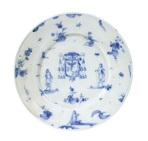 Piatto Albisola, fabbrica dei Conrado, ottavo decennio circa del XVII secolo 