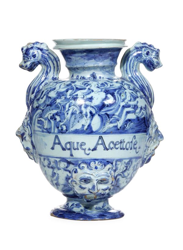 Stagnone di farmacia Albisola, fabbrica dei Conrado, ultimo quarto del XVII secolo 