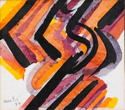 Senza titolo - Tecnica mista su carta, 1974