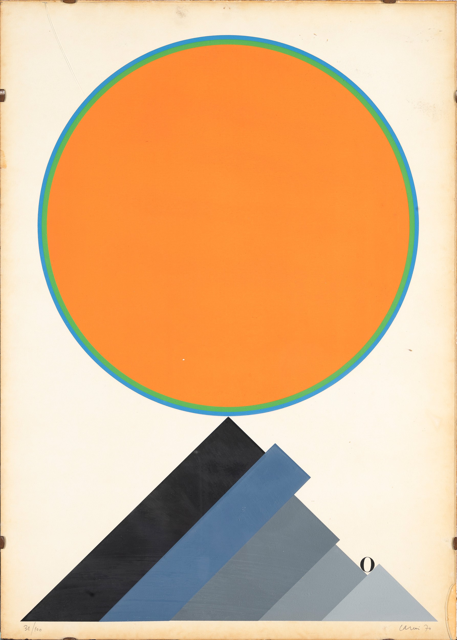 Eugenio Carmi - Senza titolo (litografia) — 1970