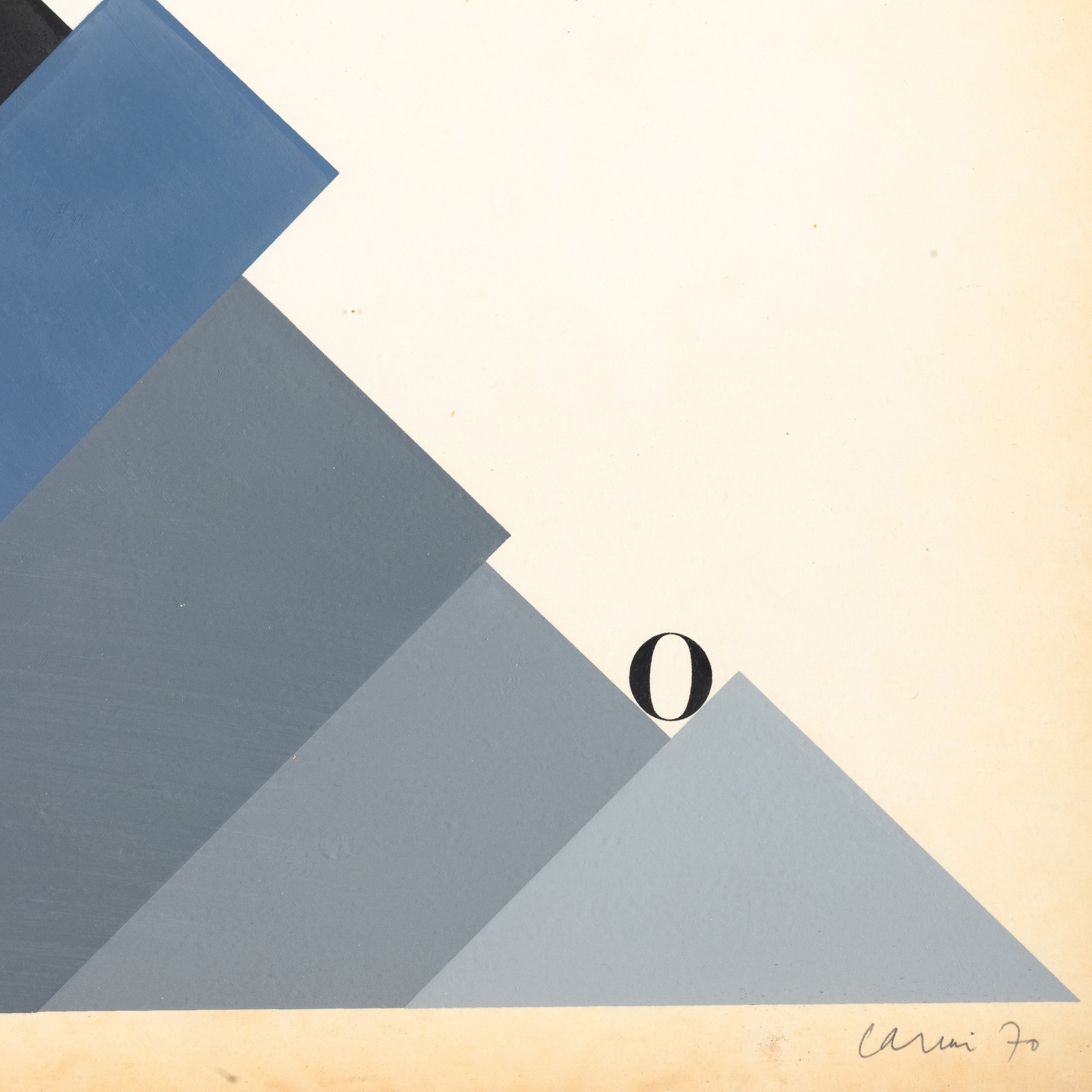 Eugenio Carmi - Senza titolo (litografia) — 1970
