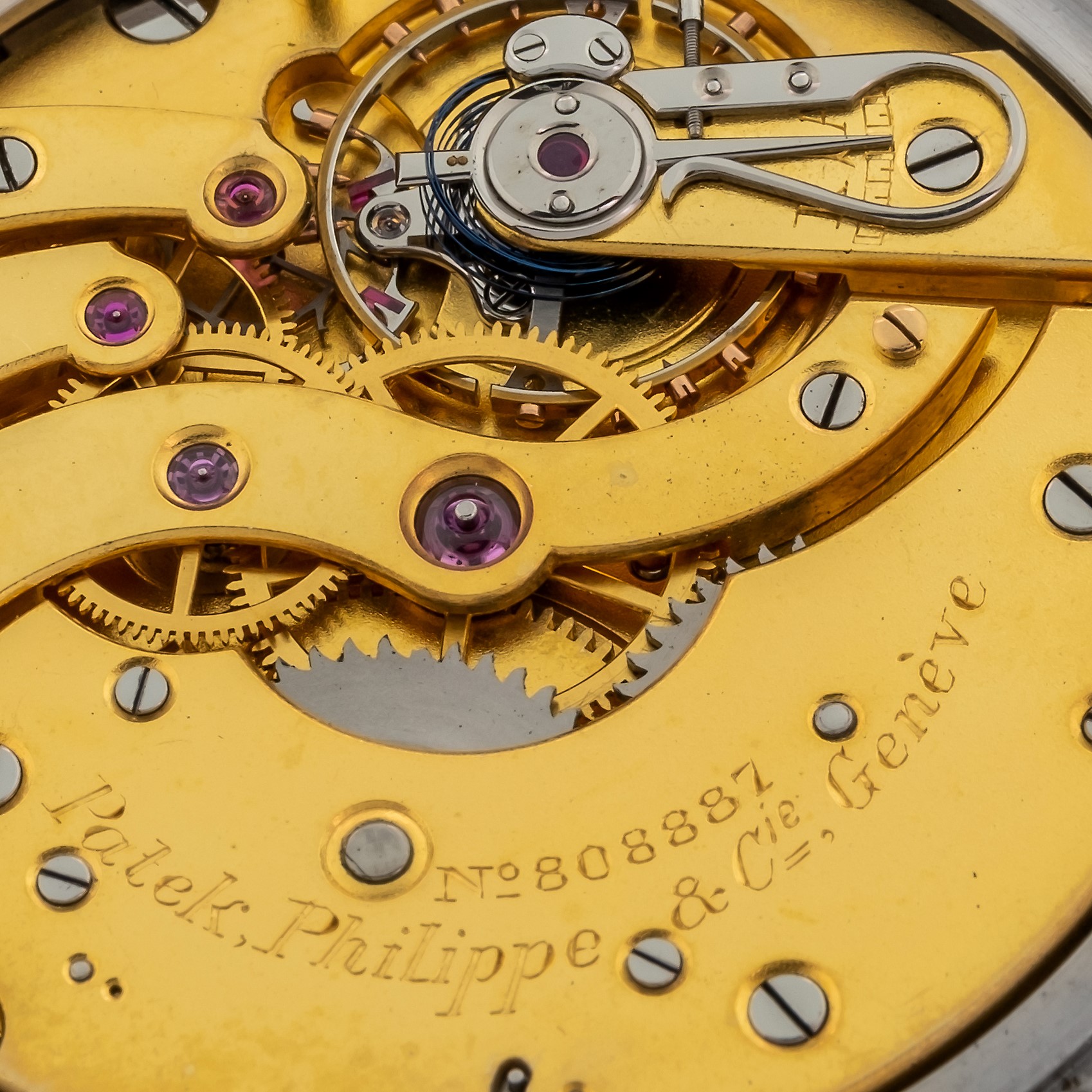 Patek Philippe - Tasca Openface "eberhard Milano" in Acciaio, Cassa F. Borgel, Quadrante Argento ...