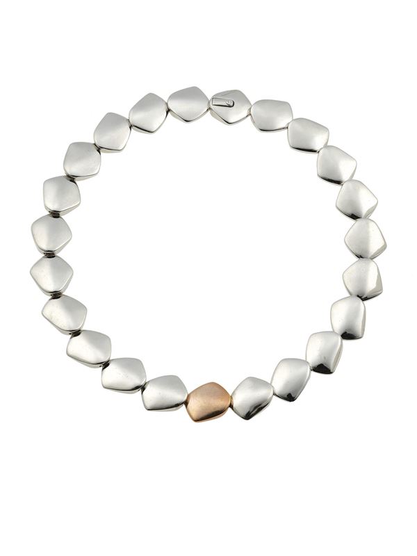 Silver 925 necklace. Signed Pianegonda