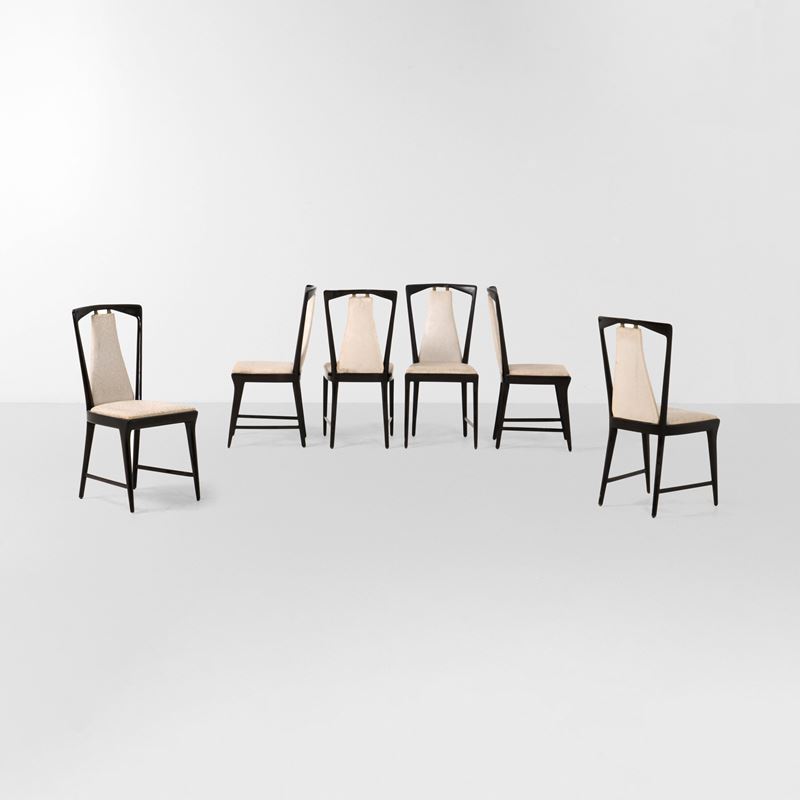 Osvaldo Borsani : Sei sedie  - Asta Arredi del XX secolo - Cambi Casa d'Aste