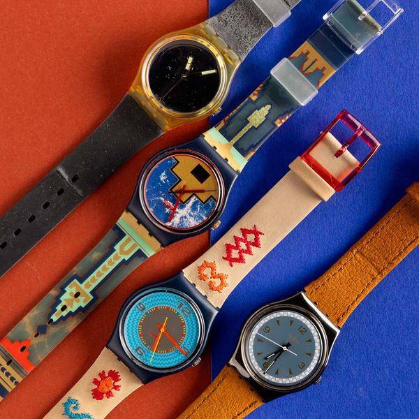 Swatch - Quattro Swatch NOS:  Swatch Cancun Swatch Blue Flamingo Swatch Ascot  Swatch White Snow