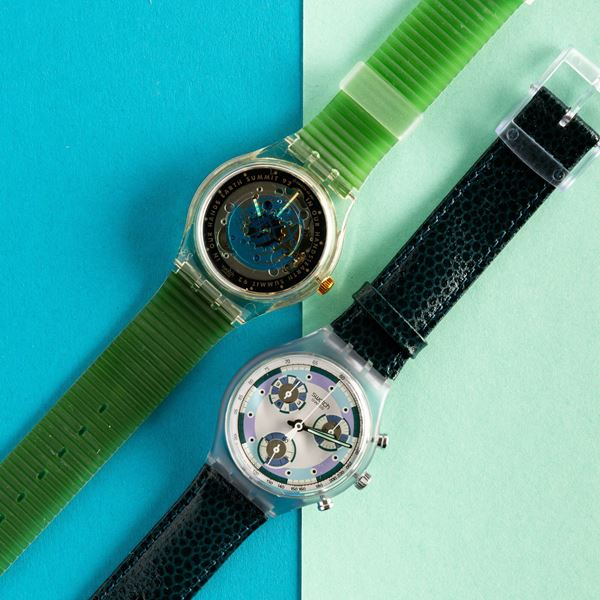 Swatch - Swatch Automatico e Chrono NOS:  Swatch Automatic Time to Move Swatch Chrono Greentic