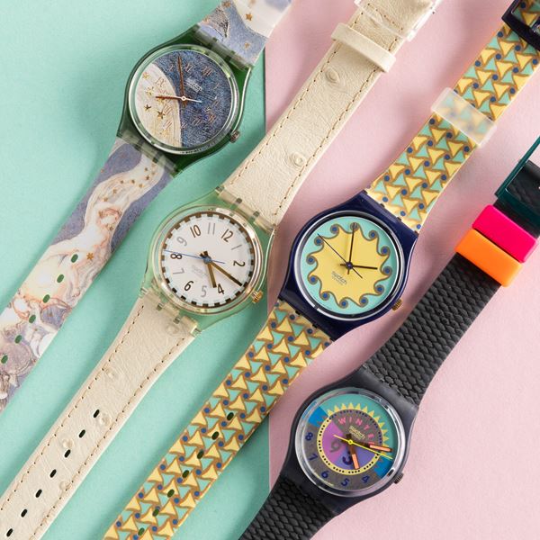 Swatch - Quattro Swatch NOS:  Swatch Voie Lactée Swatch Cool Fred Swatch Agathos Swatch Neige
