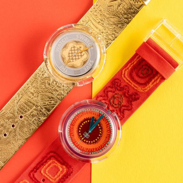 Swatch - Due Pop Swatch NOS:  Swatch Pop Guinevere Swatch Pop Sarong