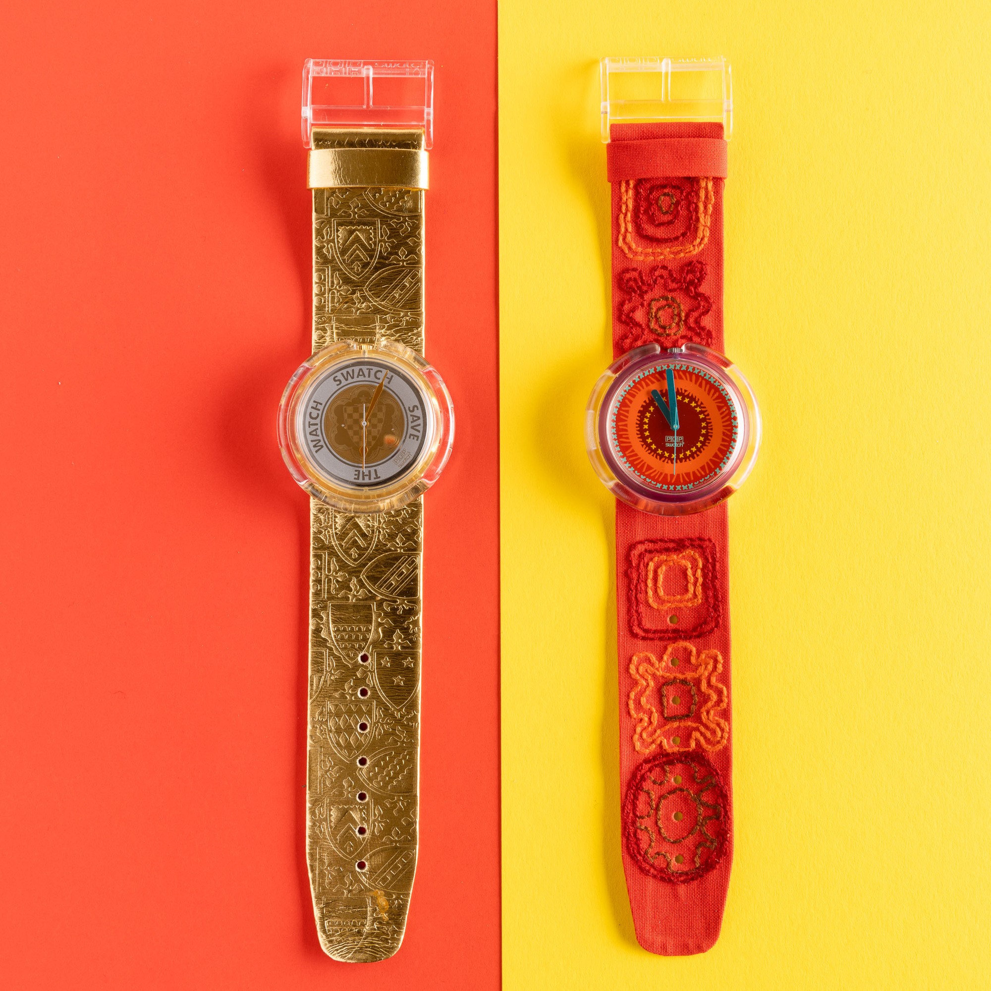 Due Pop Swatch Nos:swatch Pop Guinevereswatch Pop Sarong