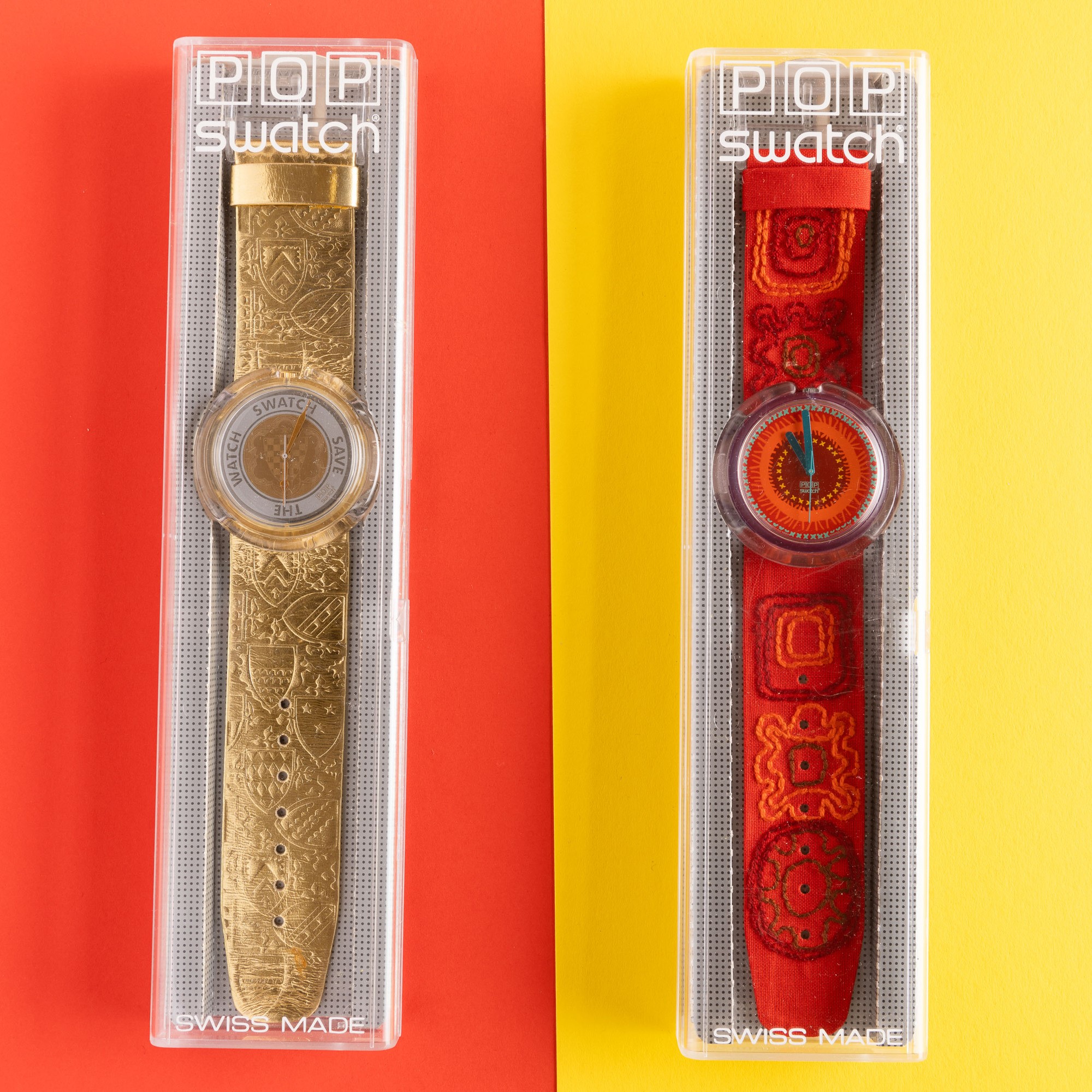 Due Pop Swatch Nos:swatch Pop Guinevereswatch Pop Sarong