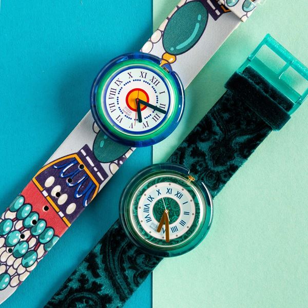 Swatch - Due Pop Swatch NOS:  Swatch Pop Perles De Folie Swatch Pop Green Queen