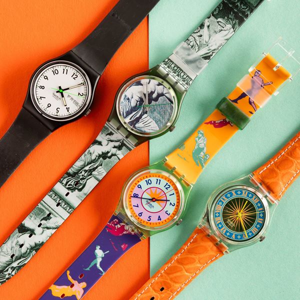 Swatch - Quattro Swatch NOS:  Swatch Once Again Swatch Cupydus Swatch Curling Swatch Cougar
