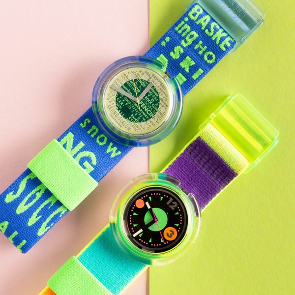 Swatch - Due Pop Swatch NOS:  Swatch Pop Sportpourri Swatch Pop Windsurfing