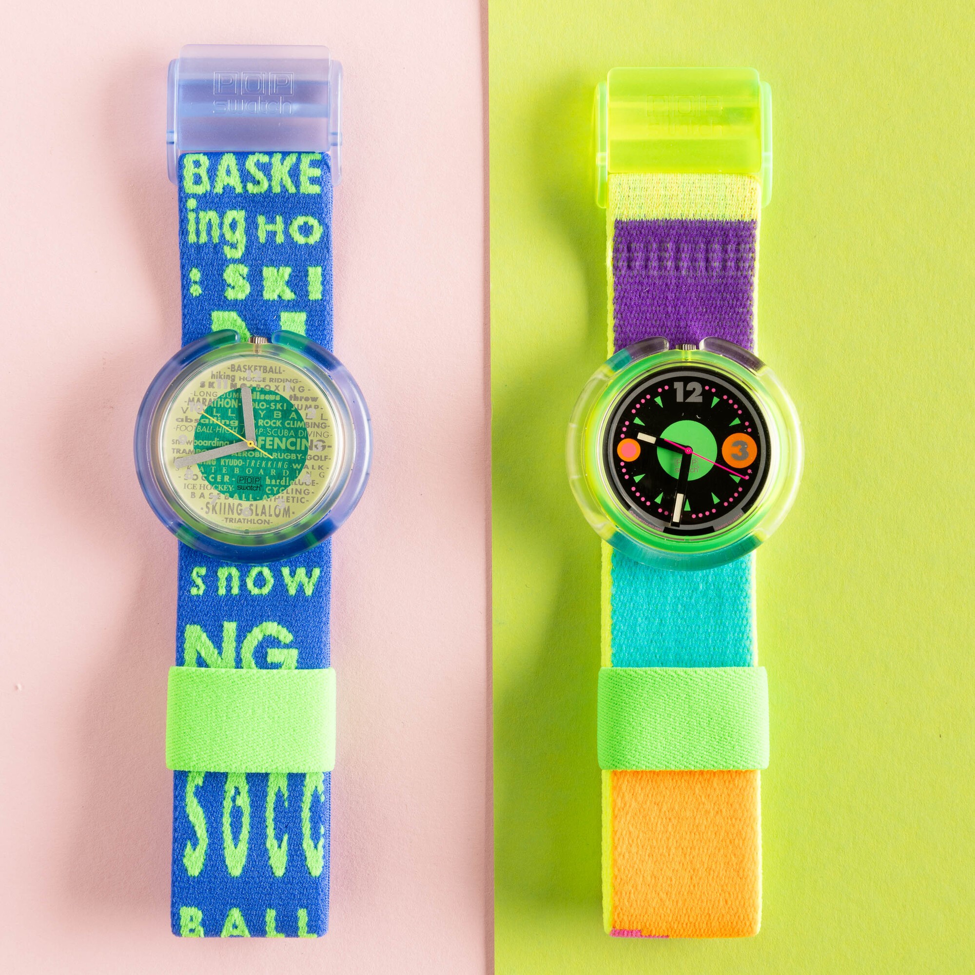 Due Pop Swatch Nos:swatch Pop Sportpourriswatch Pop Windsurfing