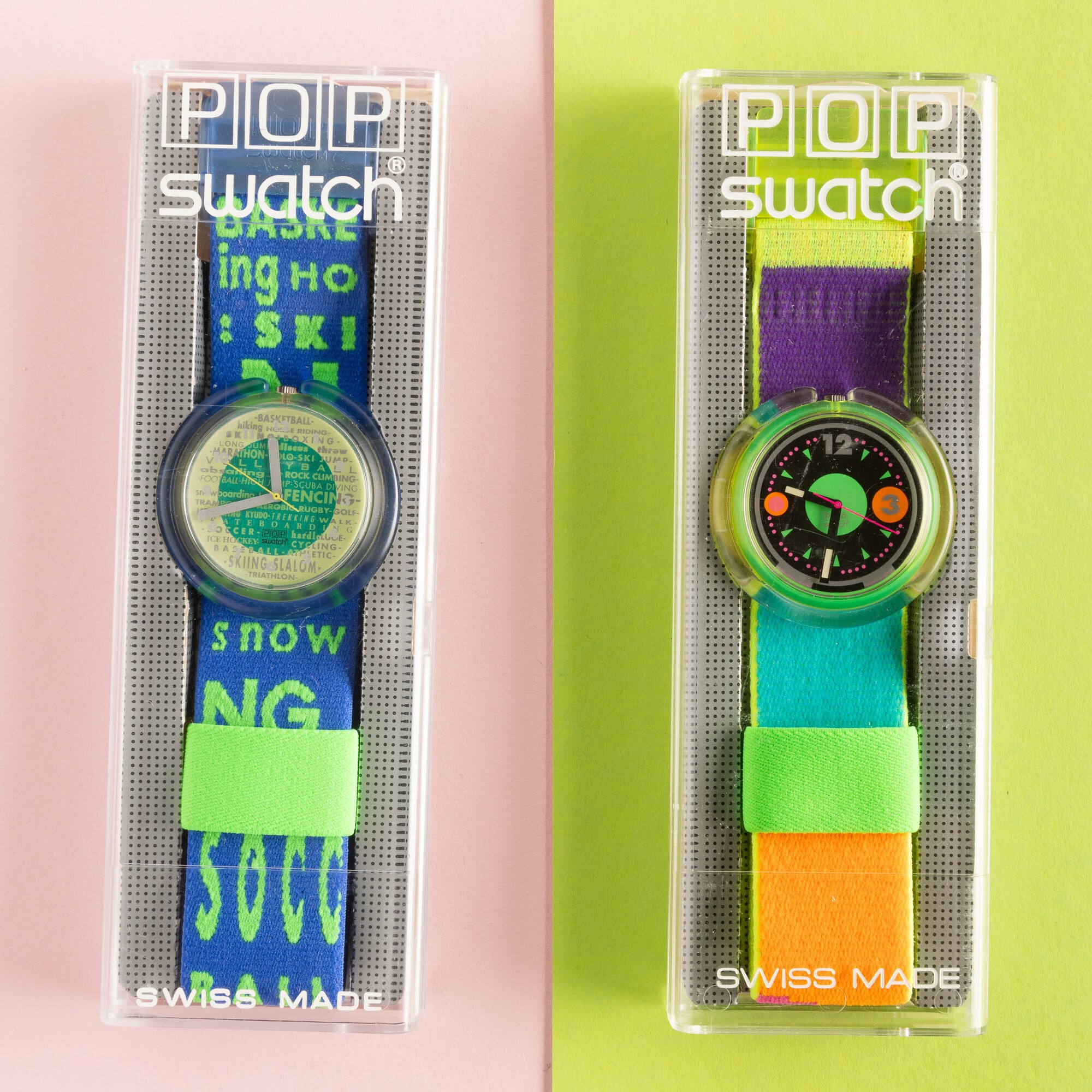 Due Pop Swatch Nos:swatch Pop Sportpourriswatch Pop Windsurfing