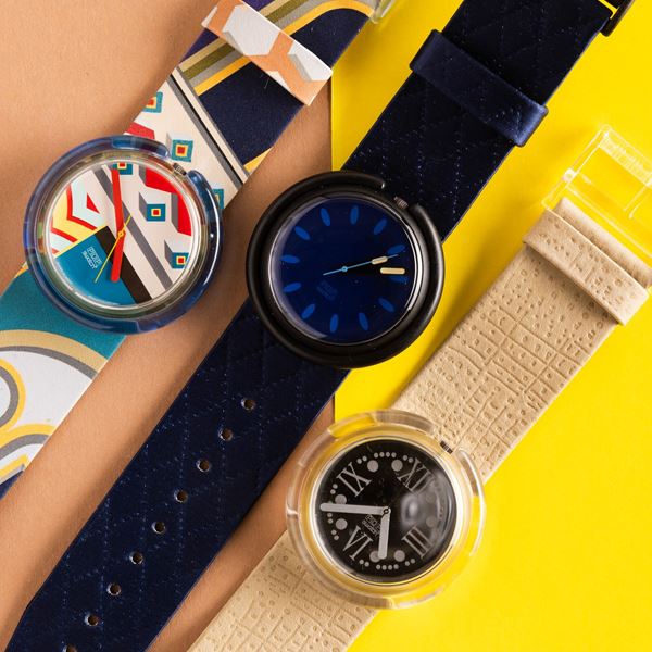 Swatch - Tre Pop Swatch NOS:  Swatch Pop Matin a Tanger Swatch Pop Sporting Club Swatch Pop Betulla
