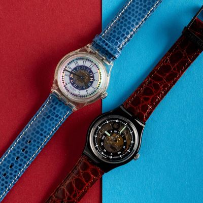 Due Swatch Automatic Nos:swatch Automatic Russeauswatch Automatic Black Circles