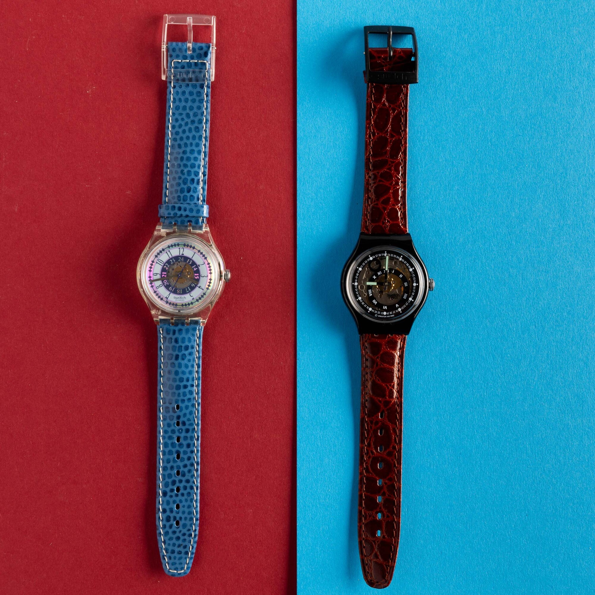 Due Swatch Automatic Nos:swatch Automatic Russeauswatch Automatic Black Circles